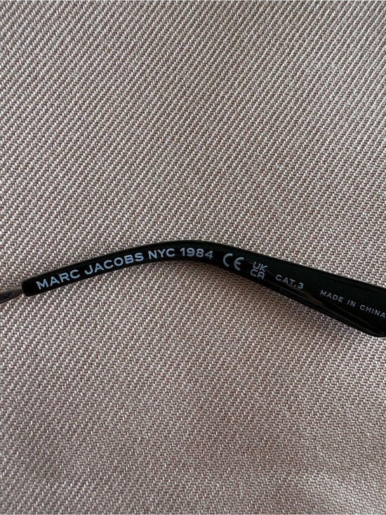 Marc Jacobs Black Sunglasses with Silver Accents- unisex main image 5